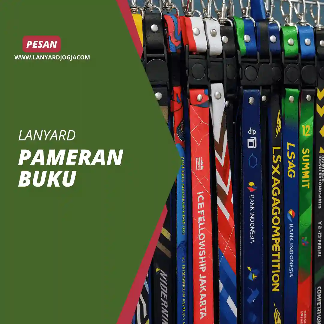 Lanyard Pameran Buku Desain Custom